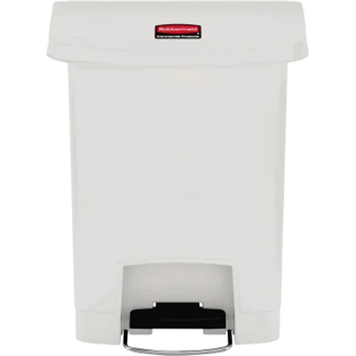 Rubbermaid Tretabfalleimer Slim Jim 1883555 Kunststoff 30l weiß Rubbermaid Tretabfalleimer Slim Jim 1883555 Kunststoff 30l weiß