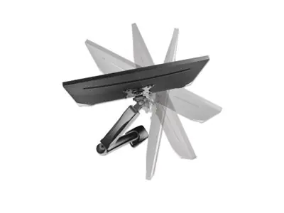 Manhattan - Befestigungskit (Gelenkarm) - Gasfeder - für LCD-Display - Aluminium - Schwarz - Bildschirmgröße: 43.2-81.3 cm (17"-32") - Tischmontage, Theke