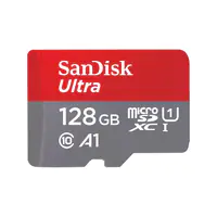 SanDisk Ultra - Flash-Speicherkarte (microSDXC-an-SD-Adapter inbegriffen) - 128 GB - A1 / UHS Class 1 / Class10 - microSDXC UHS-I SanDisk Ultra - Flash-Speicherkarte (microSDXC-an-SD-Adapter inbegriffen) - 128 GB - A1 / UHS Class 1 / Class10 - microSDXC UHS-I
