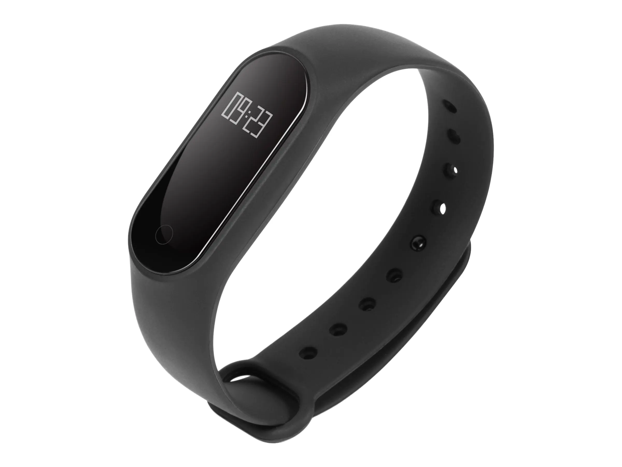 TrendGeek TG-HR1 - Aktivitätsmesser mit Band - TPU - schwarz - Handgelenkgröße: 165-220 mm - Anzeige 1.1 cm (0.42") - einfarbig - Bluetooth - 18 g