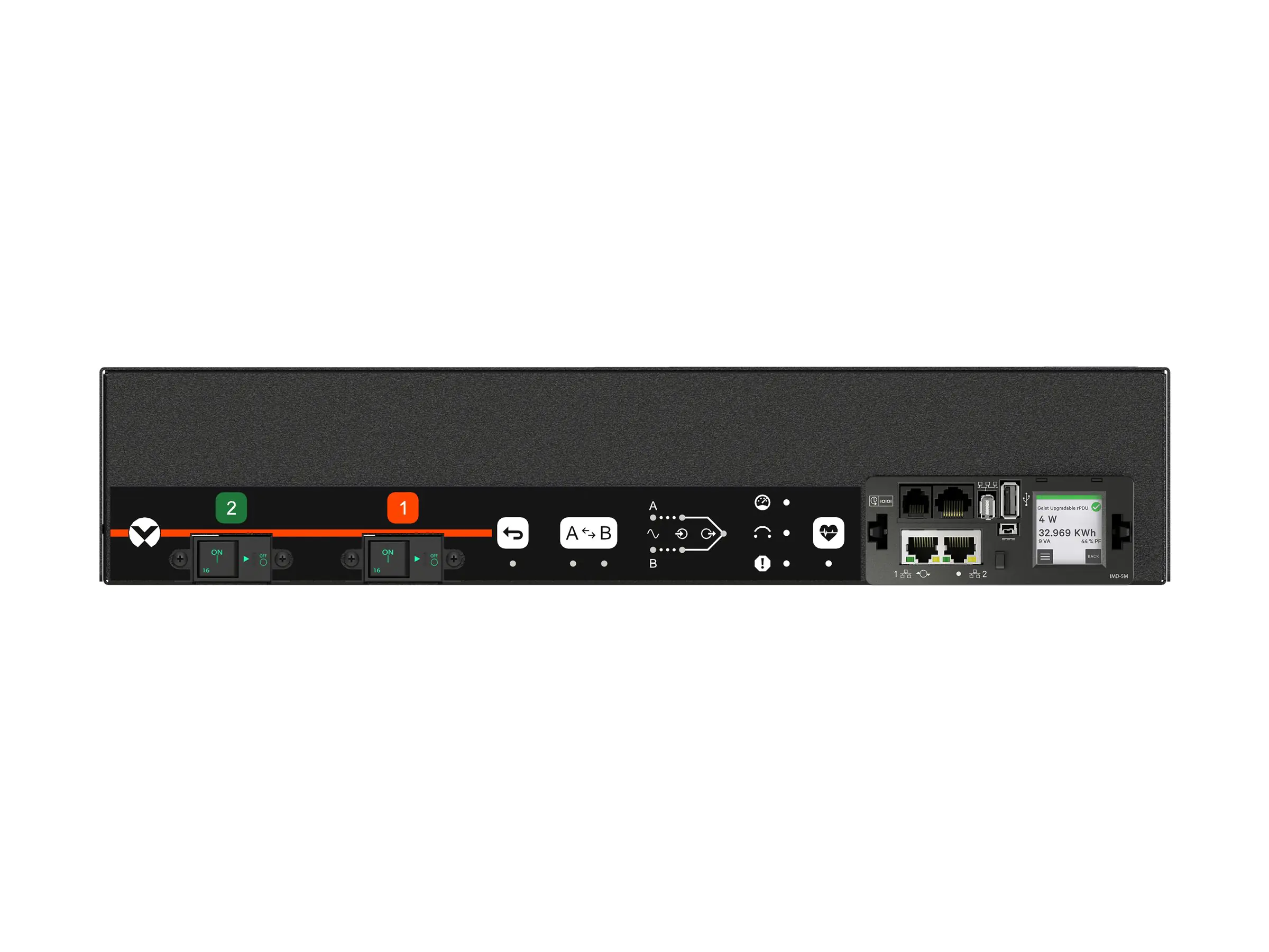 Vertiv Geist Rack Transfer Switch Switched Outlet Level Monitoring AGU5M2R6-12CF13-3PS6PS6B211-D -
