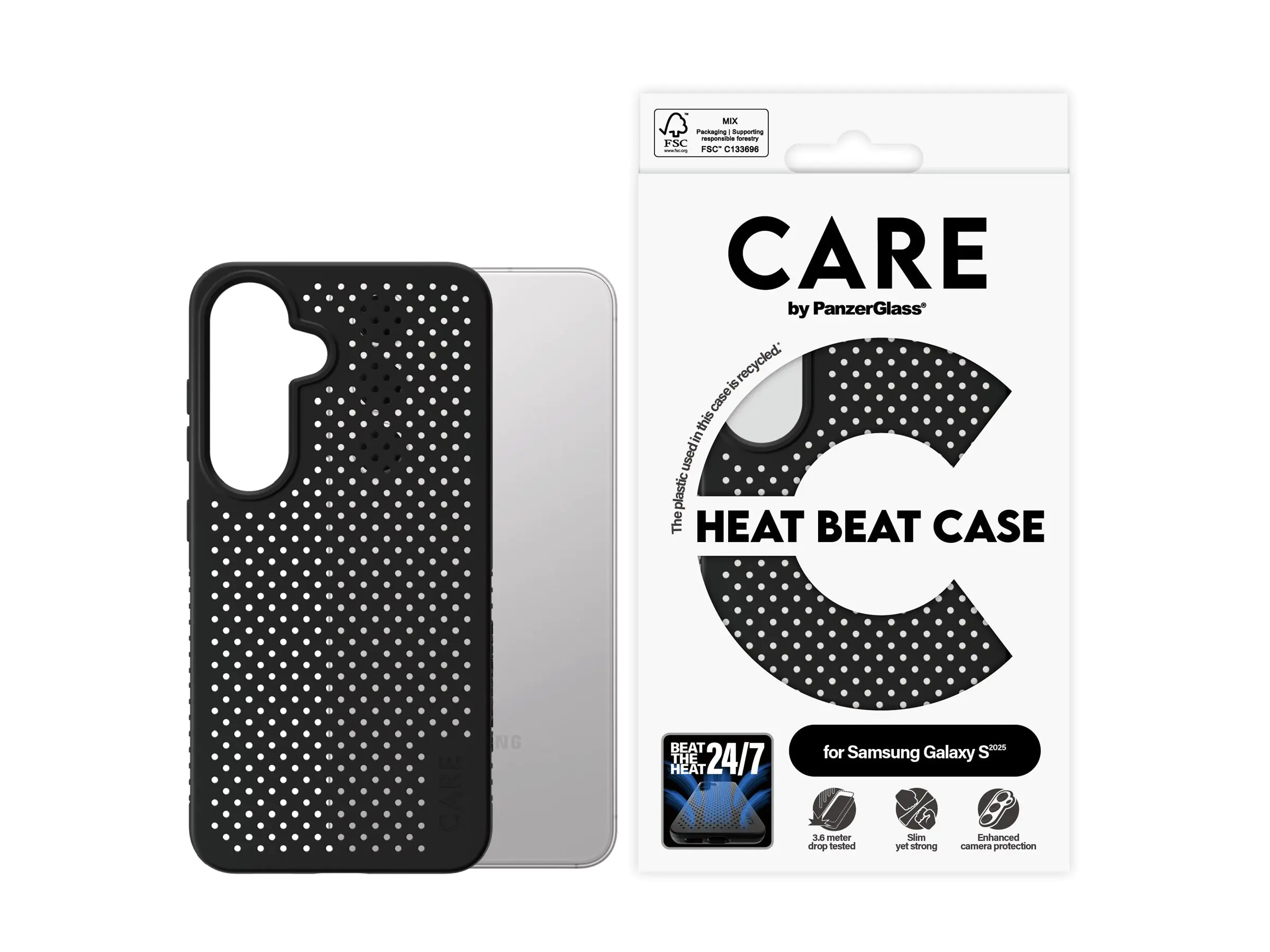 PanzerGlass CARE by PanzerGlass Heat Beat - Hintere Abdeckung für Mobiltelefon - 100 %