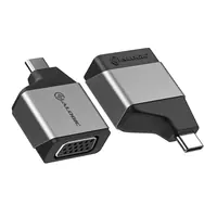 ALOGIC Ultra MINI - Videoadapter - 24 pin USB-C männlich zu HD-15 (VGA) weiblich - Space-grau - 1200p-Unterstützung