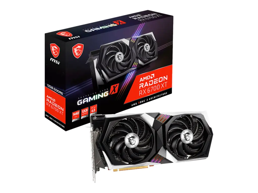 MSI Radeon RX 6700 XT GAMING X 12G - Grafikkarten - Radeon RX 6700 XT - 12 GB GDDR6 - PCIe 4.0 - HDMI, 3 x DisplayPort