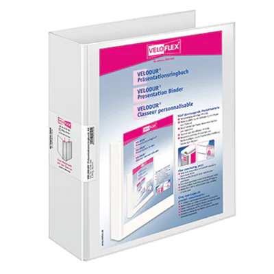 Veloflex Präsentationsringbuch VELODUR 1139190 RB 70mm weiß Veloflex Präsentationsringbuch VELODUR 1139190 RB 70mm weiß