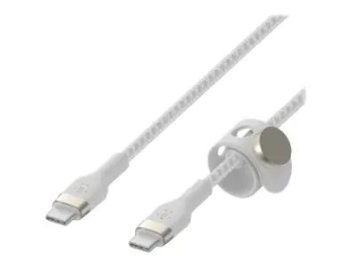 Belkin BoostCharge - USB-Kabel - 24 pin USB-C (M) zu 24 pin USB-C (M) - 3 m - weiß Belkin BoostCharge - USB-Kabel - 24 pin USB-C (M) zu 24 pin USB-C (M) - 3 m - weiß