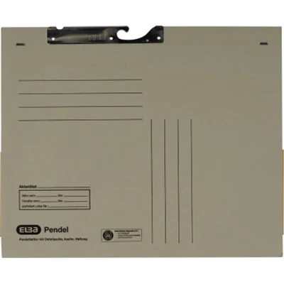 ELBA Pendelhefter 100570025 DIN A4 Dehntasche 320g Karton grau ELBA Pendelhefter 100570025 DIN A4 Dehntasche 320g Karton grau