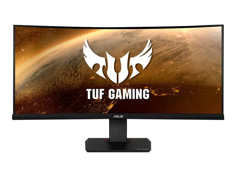 ASUS TUF Gaming VG35VQ - LED-Monitor - Gaming - gebogen - 88.98 cm (35") - 3440 x 1440 WQHD @ 100 Hz - VA - 300 cd/m² - 2500:1 - HDR10 - 1 ms - 2xHDMI, DisplayPort