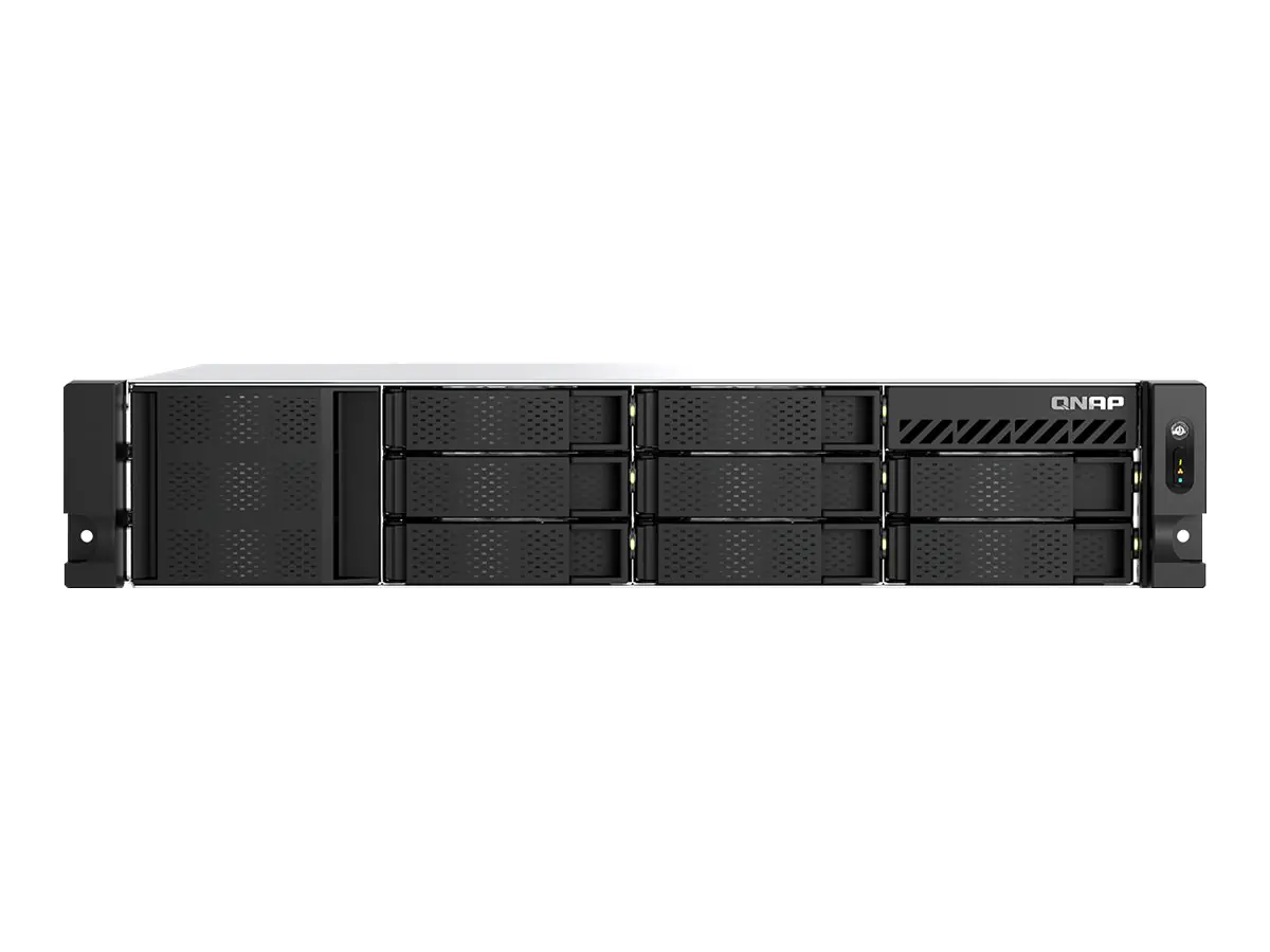 QNAP TS-855eU-RP - NAS-Server - 8 Schächte - Rack - einbaufähig - SATA 6Gb/s - RAID RAID 0, 1, 5, 6, 10, 50, 60, TM, RAID TP - RAM 8 GB - Gigabit Ethernet / 2.5 Gigabit Ethernet - iSCSI Support - 2U