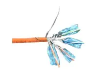 InLine - Bulkkabel - 50 m - SSTP, PiMF - CAT 6 - halogenfrei, robust - orange