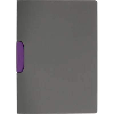 DURABLE Klemmmappe DURASWING® COLOR DIN A4 Polypropylen Farbe der Rückseite: anthrazit Farbe der Klemme: lila 5 St./Pack. DURABLE Klemmmappe DURASWING® COLOR DIN A4 Polypropylen Farbe der Rückseite: anthrazit Farbe der Klemme: lila 5 St./Pack.