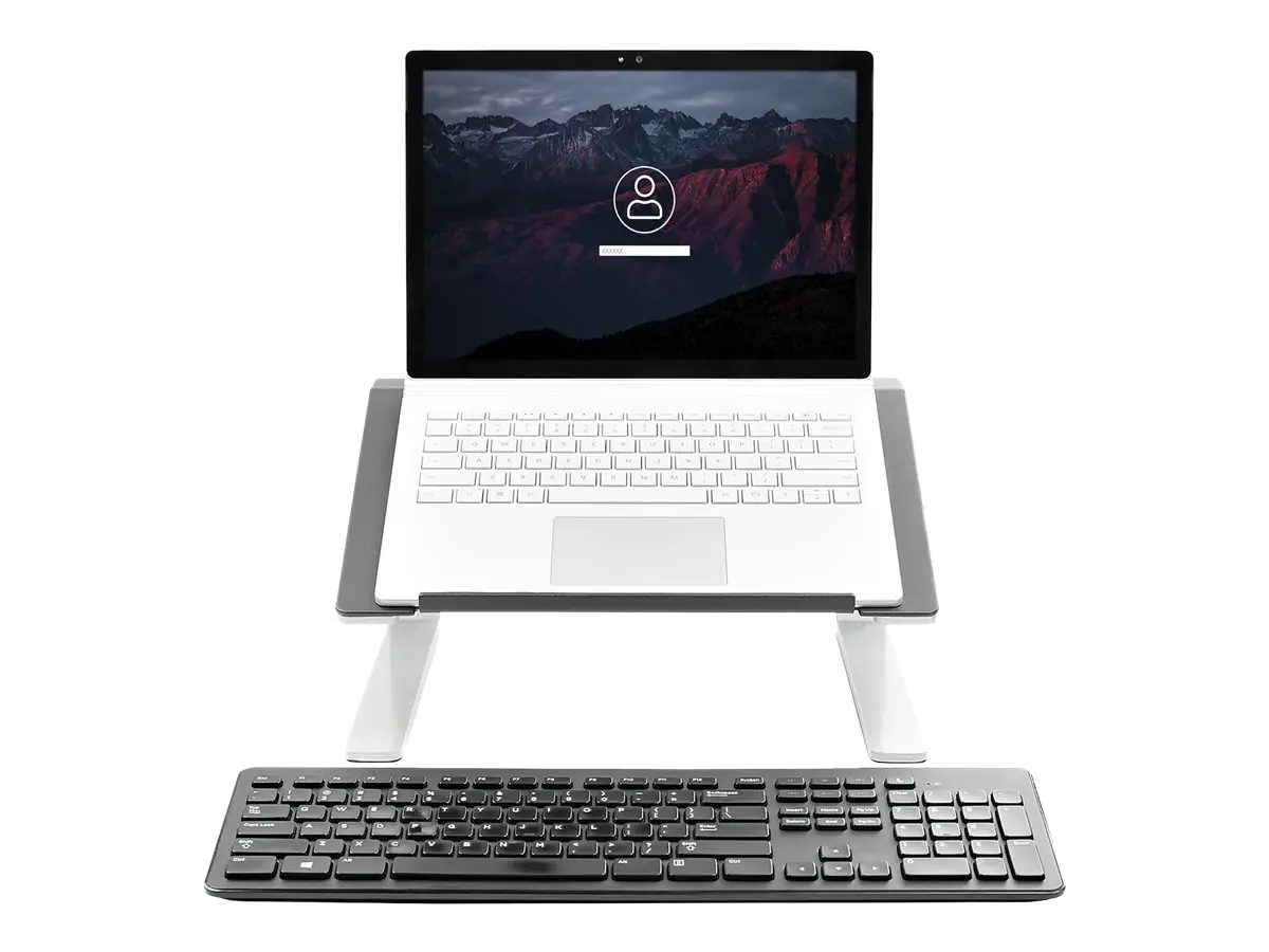 StarTech LTSTND Laptoperhohung (verstellbarer Laptopstander, hochbelastbarer Stahl & Aluminium, 3 Hoheneinstellungen, neigbar, ergonomisch) - Notebook-Ständer - Desktop - 43.2 cm (17") - Schwarz, Silber StarTech LTSTND Laptoperhohung (verstellbarer Laptopstander, hochbelastbarer Stahl & Aluminium, 3 Hoheneinstellungen, neigbar, ergonomisch) - Notebook-Ständer - Desktop - 43.2 cm (17") - Schwarz, Silber