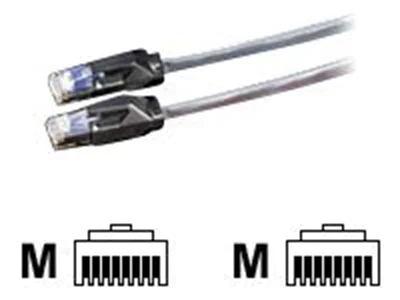Secomp DRAKA UC400 S27 - Patch-Kabel - RJ-45 (M) zu RJ-45 (M) - 1 m - FTP - CAT 6 - halogenfrei - Grau