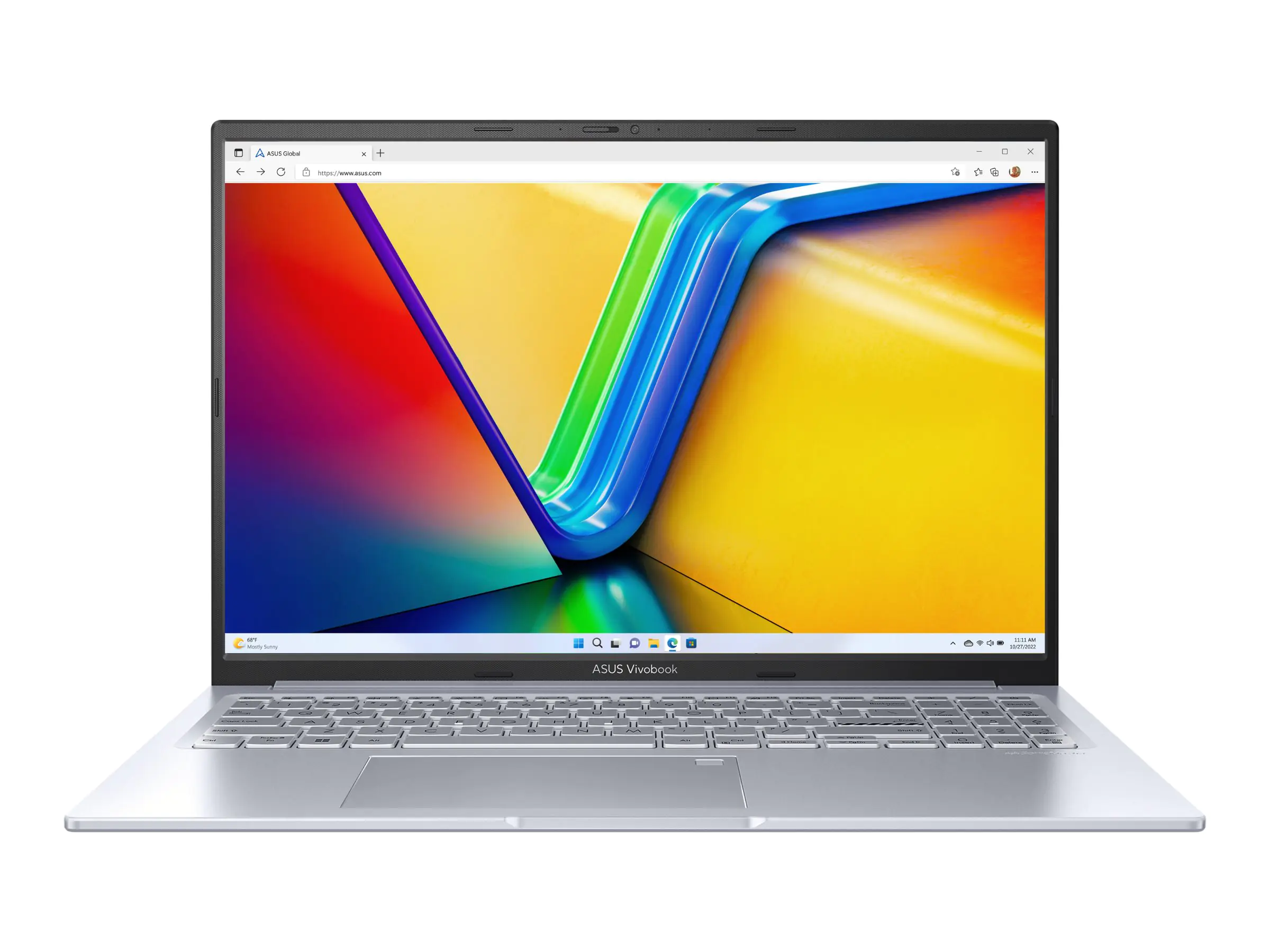 ASUS VivoBook 16X OLED M3604YA-L2005W - 180°-Scharnierdesign - AMD Ryzen 7 7730U - Win 11 Home - Radeon Graphics - 16 GB RAM - 1 TB SSD NVMe - 40.6 cm (16") OLED 3840 x 2400 (WQUXGA) - Wi-Fi 6E, Bluetooth - Cool Silver - kbd: Niederländisch