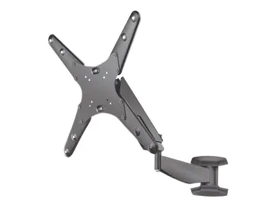 Manhattan TV & Monitor Mount (Clearance Pricing), Wall, Spring Arm, 1 screen, Screen Sizes: 21-55", Black, VESA 75x75 to 400x400mm, Max 30kg, LFD, Height Adjustable Swivel Arm, Lifetime Warranty - Klammer - für LCD TV - Kunststoff, Stahl - Bildschirmgröße