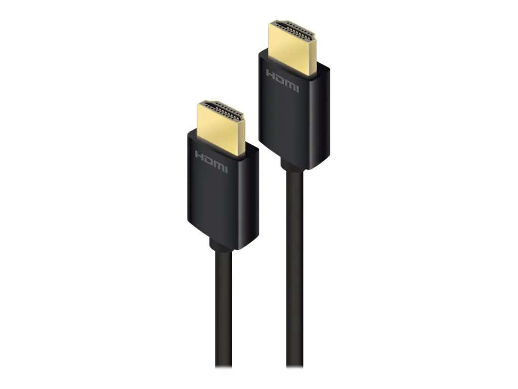 ALOGIC Carbon Series - HDMI-Kabel mit Ethernet - HDMI männlich zu HDMI männlich - 1 m - abgeschirmt - verseilt, 4K Unterstützung