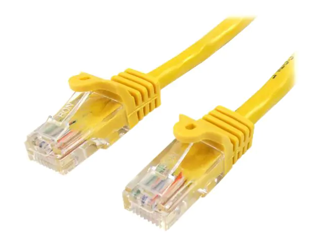 StarTech 5m Cat5e Ethernet Netzwerkkabel Snagless mit RJ45 - Cat 5e UTP Kabel - Gelb - Netzwerkkabel - RJ-45 (M) bis RJ-45 (M) - 5 m - UTP - CAT 5e - ohne Haken, verseilt - Gelb