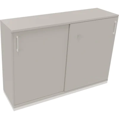 Schiebetürenschrank 3OH B1600xT442xH1133mm ws/Lichtgrau Schiebetürenschrank 3OH B1600xT442xH1133mm ws/Lichtgrau