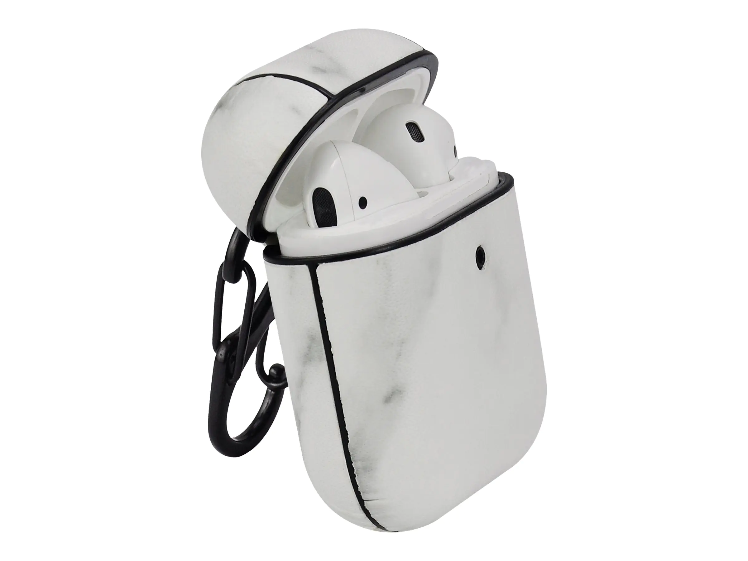 TERRATEC Air Box - Tasche für Kopfhöhrer - Polycarbonat - Marble - für Apple AirPods (1. Generation, 2. Generation)