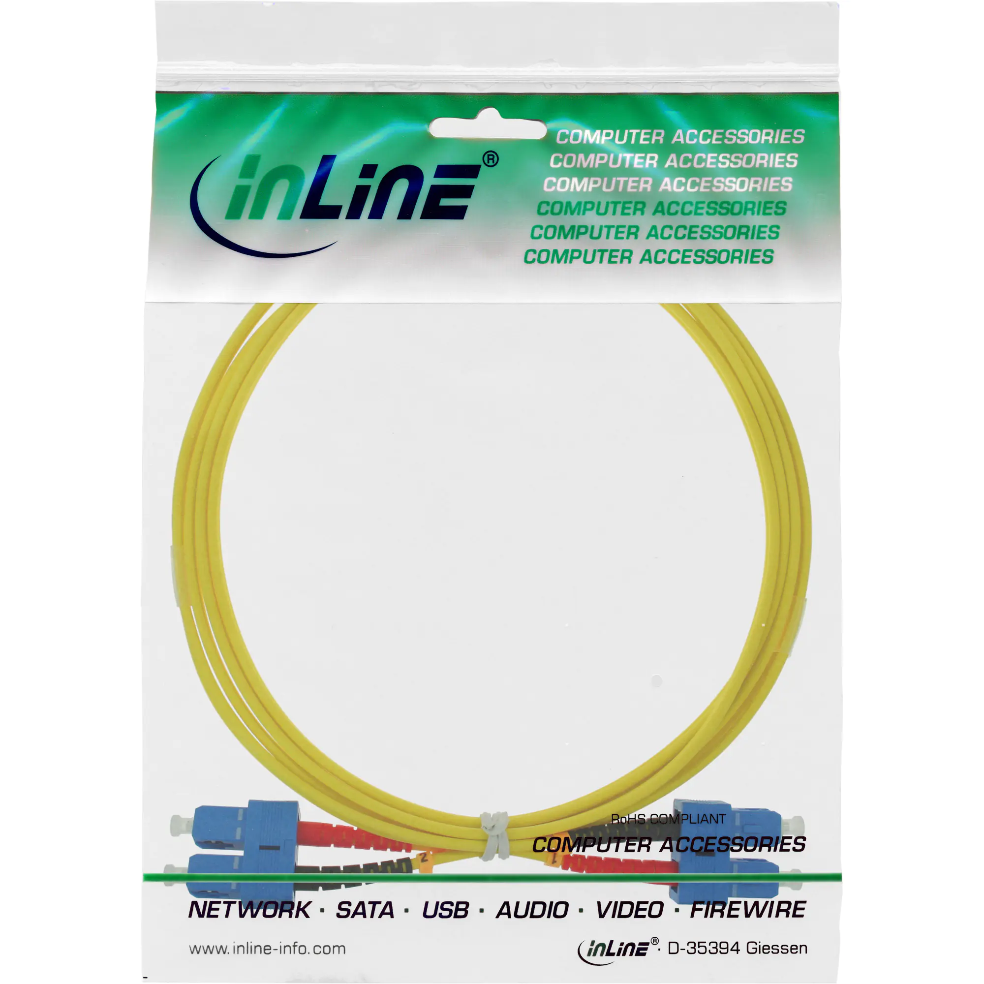 StarTech.com 3m (9.8ft) LC to LC (UPC) OS2 Single Mode Simplex Fiber Optic Cable, 9/125µm, Laser Op