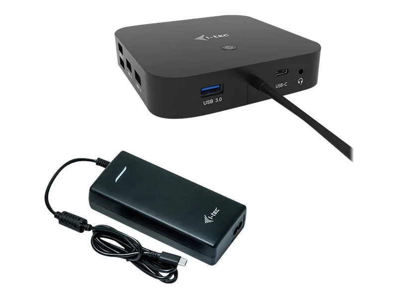 i-Tec USB-C Dual Display Docking Station with Power Delivery - Dockingstation - USB-C / Thunderbolt 3 - 2 x DP - 1GbE - 112 Watt i-Tec USB-C Dual Display Docking Station with Power Delivery - Dockingstation - USB-C / Thunderbolt 3 - 2 x DP - 1GbE - 112 Watt