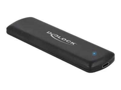 DeLOCK External USB Type-C Combo Enclosure for M.2 NVMe PCIe or SATA SSD - Speichergehäuse - M.2 - M.2 NVMe Card / PCIe (NVMe) - USB 3.2 (Gen 2) - Schwarz