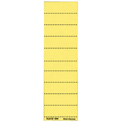 Leitz Beschriftungsschild 19010015 blanko 4zeilig gelb 100 St./Pack. Leitz Beschriftungsschild 19010015 blanko 4zeilig gelb 100 St./Pack.