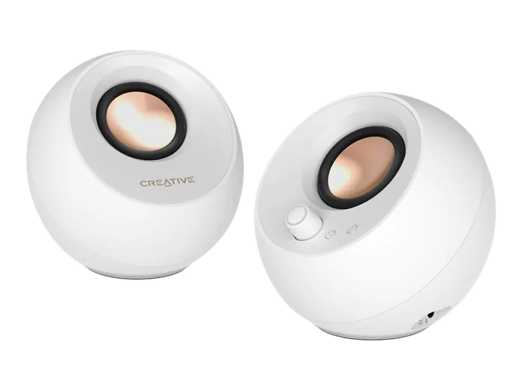 Creative Labs Pebble Pro weiss Klinke USB-A/C Bluetooth Digitalverstärker - Lautsprecher