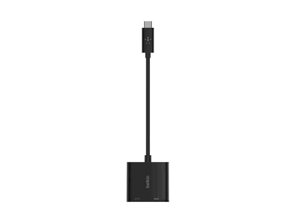 Belkin USB-C to HDMI + Charge Adapter - Videoadapter - USB-C männlich zu HDMI, USB-C (nur Spannung) AVC002BTBK