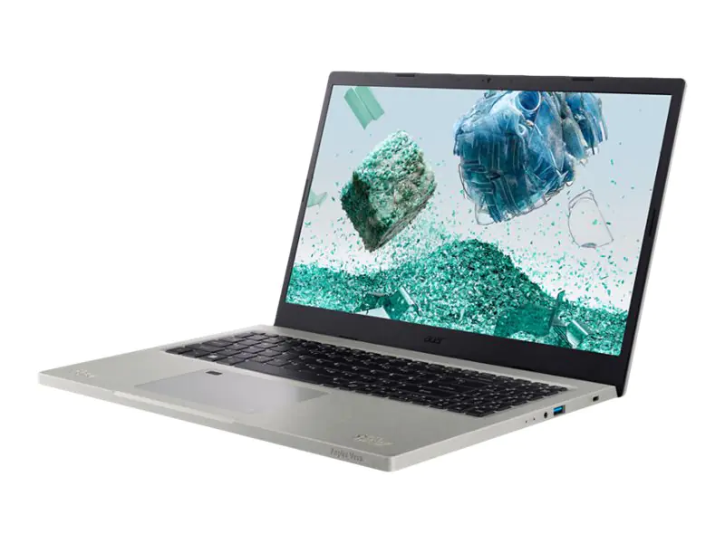 Acer Aspire Vero AV15-52 - Intel Core i7 1255U / 1.7 GHz - Evo - Win 11 Home - Intel Iris Xe Grafikkarte - 16 GB RAM - 1.024 TB SSD - 39.6 cm (15.6") IPS 1920 x 1080 (Full HD) - 802.11a/b/g/n/ac/ax (Wi-Fi 6E) - Cobblestone Gray - kbd: Deutsch