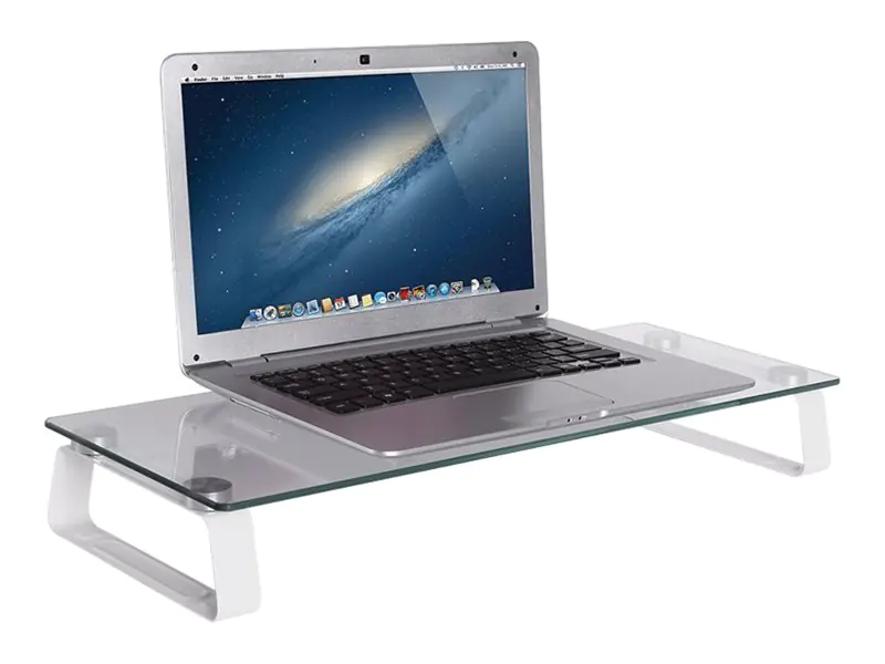 LogiLink Monitor Riser - Aufstellung - für LCD-Display/Notebook - Glas, fester, kaltgepresster Stahl - Bildschirmgröße: 33-81.3 cm (13"-32") BP0027