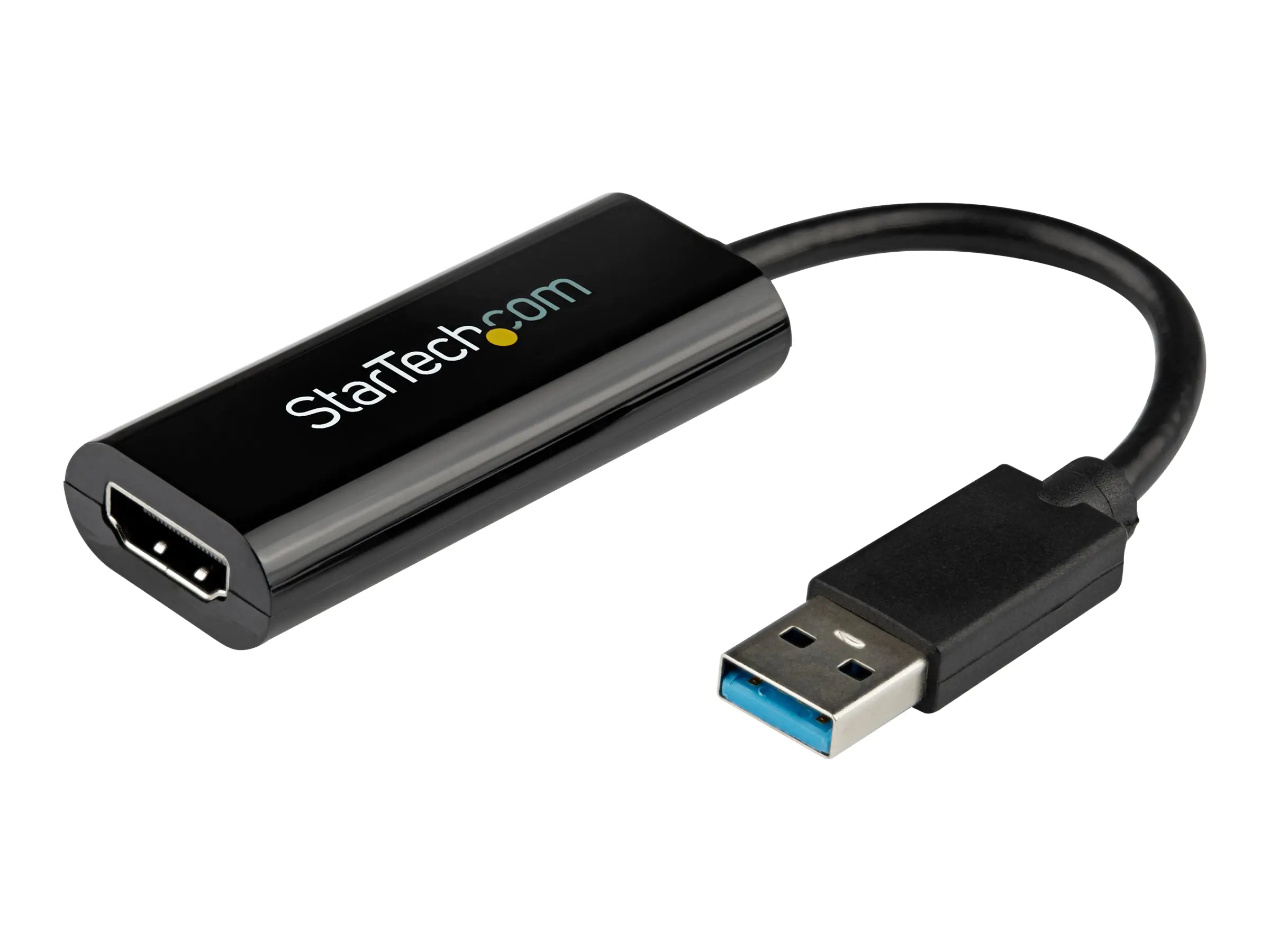 StarTech USB zu HDMI Adapter - Externe Grafikkarte - USB 3.0 - Slim - 1080p - Multi Monitor Adapter - Adapterkabel - TAA-konform - USB Typ A männlich zu HDMI weiblich - 19 cm - Schwarz - 1080p-Unterstützung - für P/N: HDDVIMM3, HDMM12, HDMM15, HDMM1MP, HD