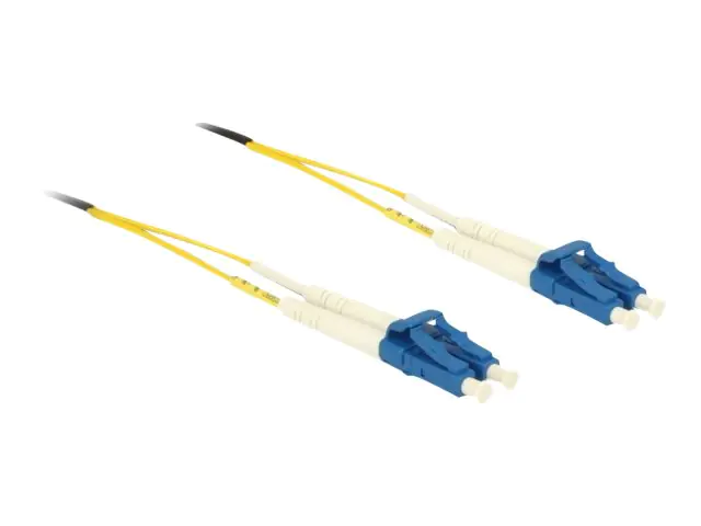 Delock - Netzwerkkabel - LC Single-Modus (M) zu LC Single-Modus (M) - 0.5 m - 1.8 mm - Glasfaser - 9/125 Mikrometer - OS2 - Gelb