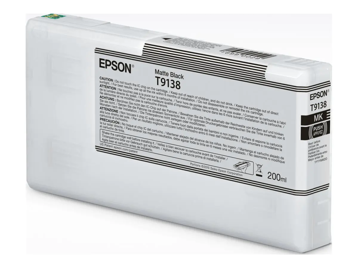 Epson T9138 - 200 ml - mattschwarz - original C13T91380N