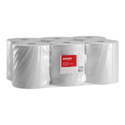 Katrin Handtuchrolle M 300 18 cm x 300 m (B x L) Tissue naturweiß 6 St./Pack. Katrin Handtuchrolle M 300 18 cm x 300 m (B x L) Tissue naturweiß 6 St./Pack.