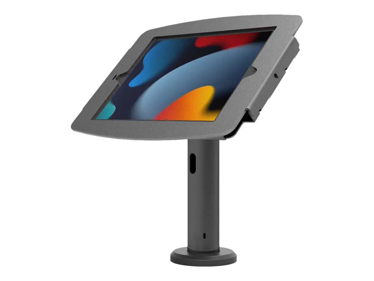 Compulocks iPad Mini 8.3" Space Enclosure Tilting Stand 8" - Aufstellung - für Tablett - neigbares Standgehäuse - verriegelbar - hochwertiges Aluminium - Schwarz - Bildschirmgröße: 21.1 cm (8.3") - Bodenaufstellung - für Apple iPad mini (6. Generation)