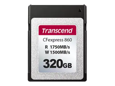 Transcend CFexpress 860 - Flash-Speicherkarte - 320 GB - CFexpress Typ B Transcend CFexpress 860 - Flash-Speicherkarte - 320 GB - CFexpress Typ B