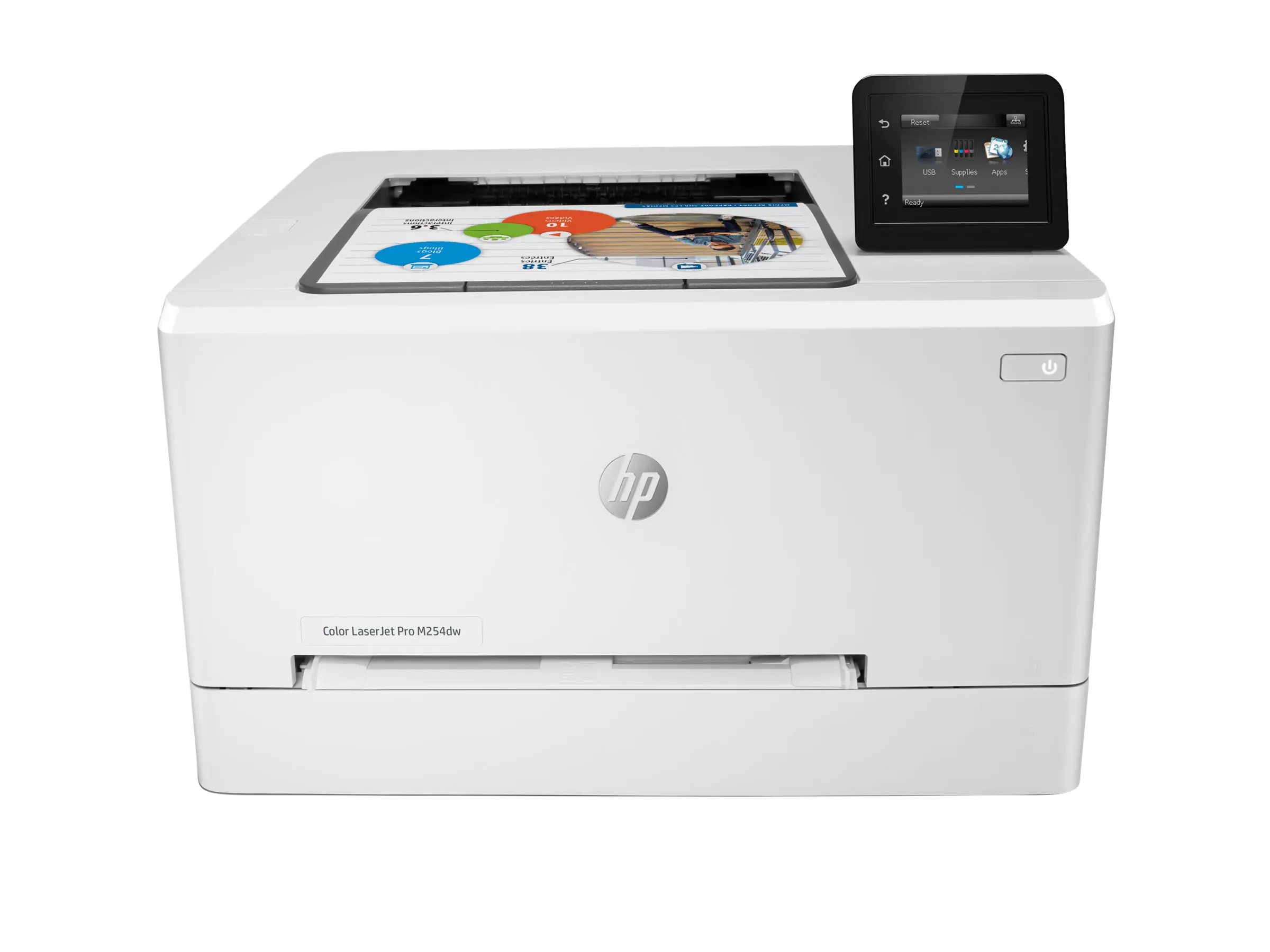 HP Color LaserJet Pro M254dw - Drucker - Farbe - Duplex - Laser - A4/Legal - 600 x 600 dpi - bis zu 21 Seiten/Min. (einfarbig)/ bis zu 21 Seiten/Min. (Farbe) - Kapazität: 250 Blätter - USB 2.0, LAN, Wi-Fi(n), USB-Host