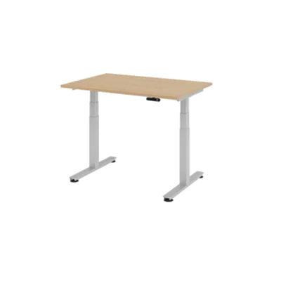 Hammerbacher elektrisch höhenverstellbarer Schreibtisch VXMST12/E/S eiche