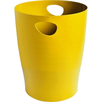 Exacompta Papierkorb ECOBIN 26,3 x 33,5 cm (Ø x H) 15l Polypropylen Farbe: safrangelb 1 Sortierfach