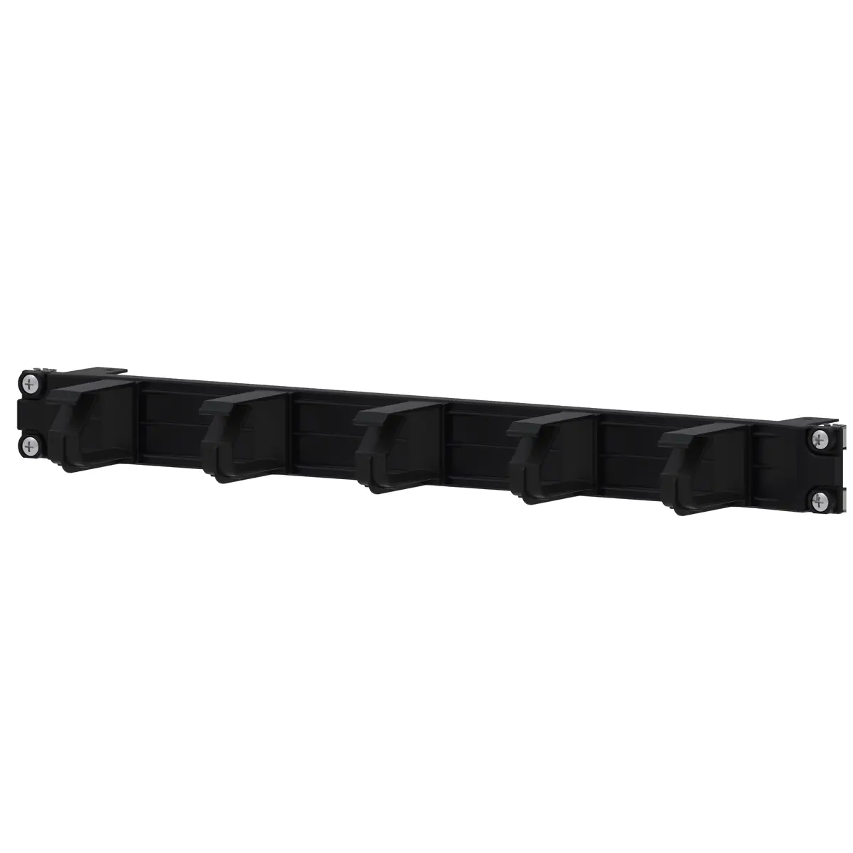 APRA apraNET - Kabelführungsplatte für Schaltschrank - Schwarz, RAL 9005 - 1U - 48.3 cm (