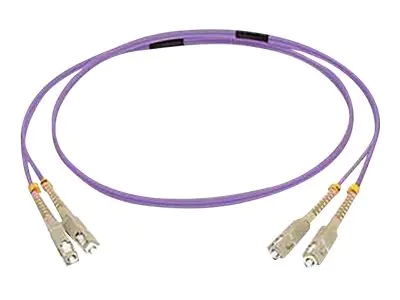 C2G 7m SC/SC OM4 LSZH Fibre Patch - Purple - Patch-Kabel - SC multi-mode (M) zu SC multi-mode (M) - 7 m - Glasfaser - Duplex - 50/125 Mikrometer - OM4 - lila