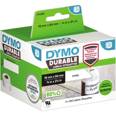 DYMO Etikett 2112284 19x64mm ws 2x450 St./Pack. DYMO Etikett 2112284 19x64mm ws 2x450 St./Pack.