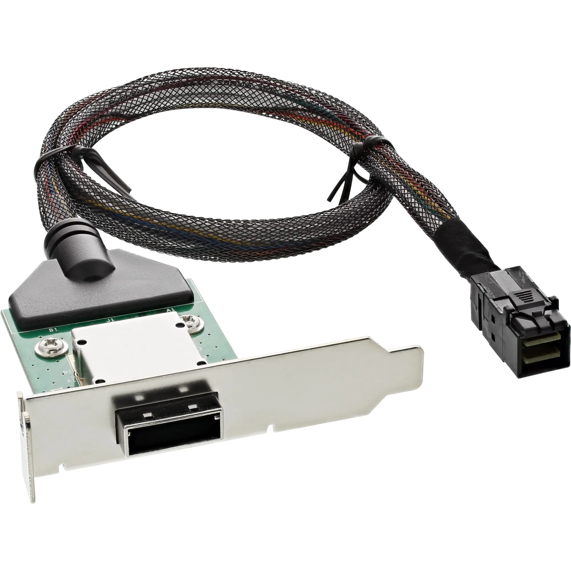 InLine SAS HD Slotblech - Low Profile - SFF-8088 auf SFF-8643 - 0,75 m 27656C