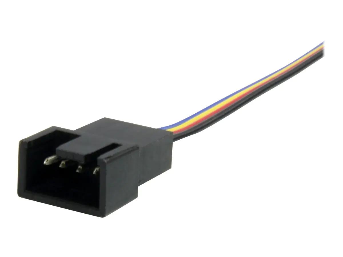 StarTech 30cm 4 Pin Molex Lüfter Verlängerungskabel - St/Bu - 4 Pin PWM Lüfterkabel Verlängerung - Verlängerungskabel für Lüfterspannungsversorgung - 4-polig PWM (M) zu 4-polig PWM (W) - 3 m