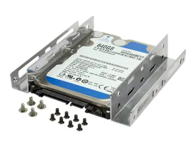 LogiLink Mounting Bracket for 2,5 HDD/SSD in 3.5" Bay - Laufwerksschachtadapter - 3,5" auf 2,5" (8.9 cm to 6.4 cm)