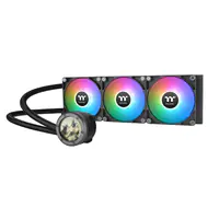 Thermaltake TH360 V2 Ultra ARGB Sync - Prozessor-Luftkühler - mit LCD-Display - (für: LGA1156, AM2, AM2+, AM3, LGA1155, AM3+, LGA2011, FM1, FM2, LGA1150, LGA2011-3, LGA1151, AM4, LGA2066, LGA1200, LGA1700, AM5) - Kupfer - 120 mm - Schwarz