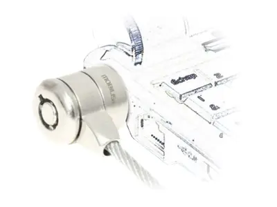 Mobilis 001262 - 1,8 m - 2 Schlüssel - Stahl - Silber