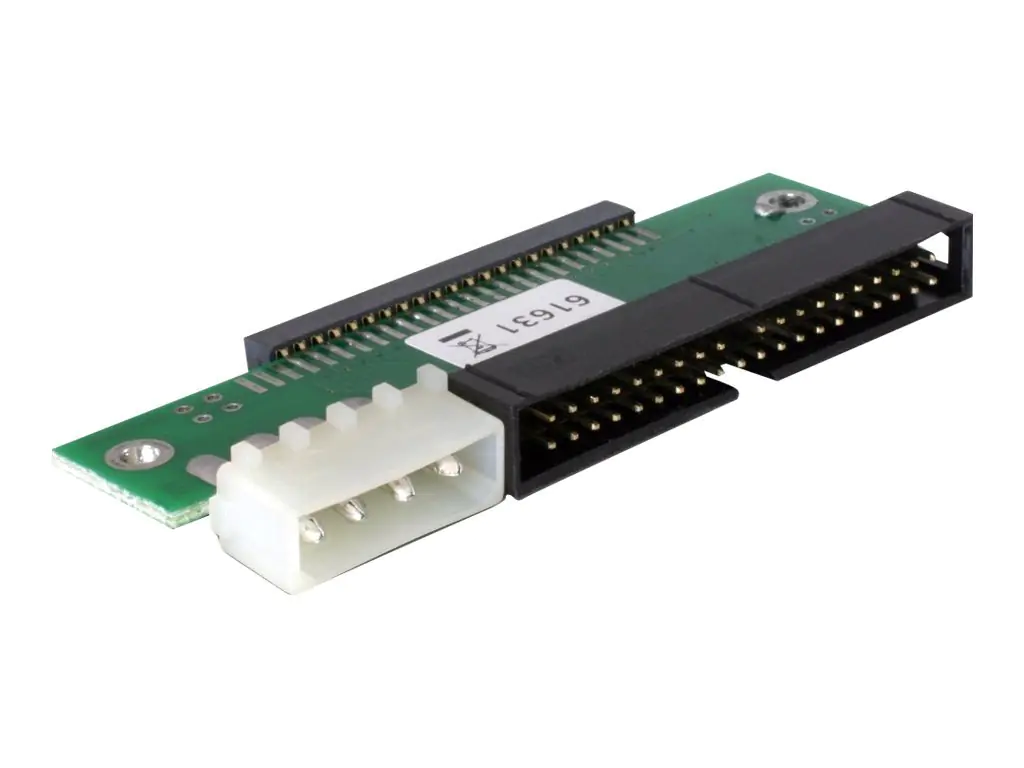 Delock - IDE-/EIDE-Adapter - IDC 40-polig, interne Stromversorgung, 4-polig (M) zu IDC 44-polig (W)