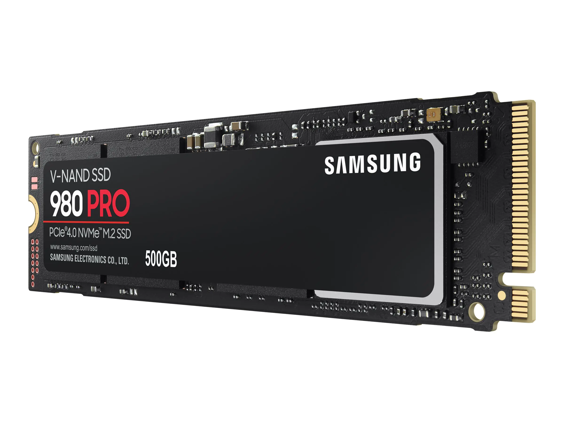 Samsung 980 PRO MZ-V8P2T0BW - SSD - verschlüsselt - 2 TB - intern - M.2 2280 - PCIe 4.0 x4 (NVMe) - Puffer: 2 GB - 256-Bit-AES - TCG Opal Encryption